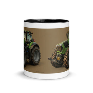 The Tractor Mugs Store Deutz-Fahr 9340 Oil Painting | Mug with Color Inside Quality Farmers Merch