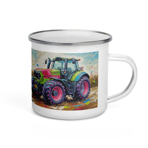 The Tractor Mugs Store Deutz-Fahr 9340 Splash Art | Enamel Mug Quality Farmers Merch