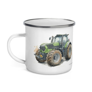 The Tractor Mugs Store Deutz-Fahr 9340 Watercolor | Enamel Mug Quality Farmers Merch
