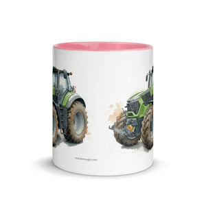 The Tractor Mugs Store Deutz-Fahr 9340 Watercolor | Mug with Color Inside Quality Farmers Merch