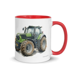 The Tractor Mugs Store Deutz-Fahr 9340 Watercolor | Mug with Color Inside Quality Farmers Merch