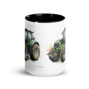 The Tractor Mugs Store Deutz-Fahr 9340 Watercolor | Mug with Color Inside Quality Farmers Merch