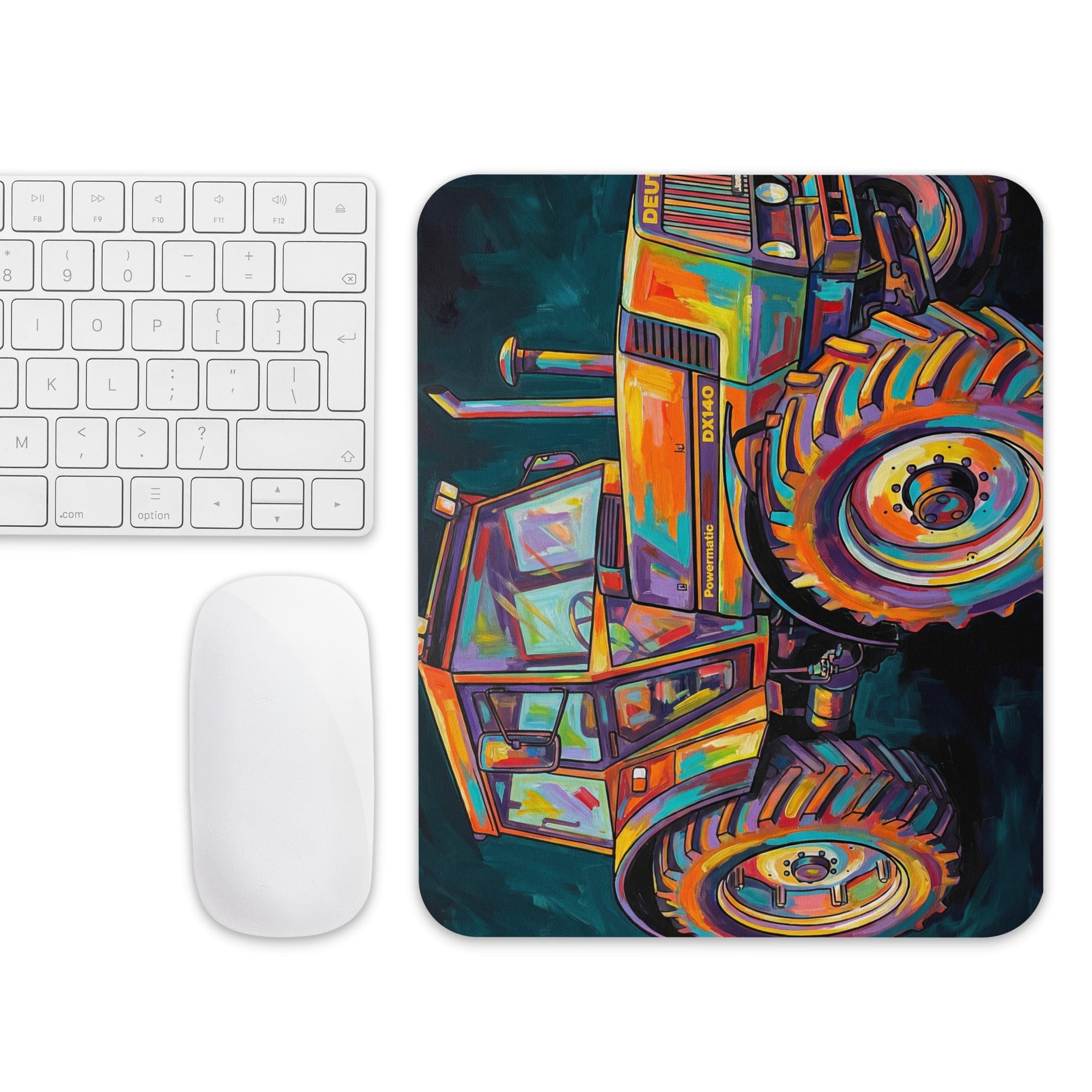 The Tractor Mugs Store Deutz Fahr DX 140 | Splash Art Mouse pad Quality Farmers Merch