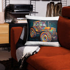 The Tractor Mugs Store Deutz Fahr DX 140 | Splash Art Pillow Case Quality Farmers Merch