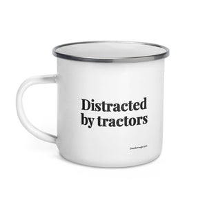 The Tractor Mugs Store Distracted by Tractors | Enamel Mug Quality Farmers Merch