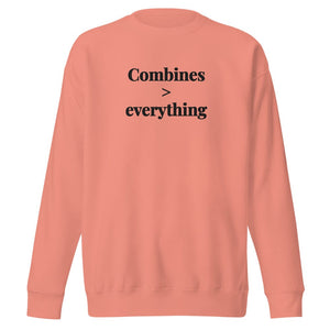 The Tractor Mugs Store Dusty Rose / S Combines > Everything | Unisex Premium Sweatshirt Quality Farmers Merch
