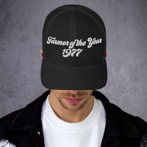 The Tractor Mugs Store Farmer of The Year 1977 | Retro 70's Trucker Cap Quality Farmers Merch