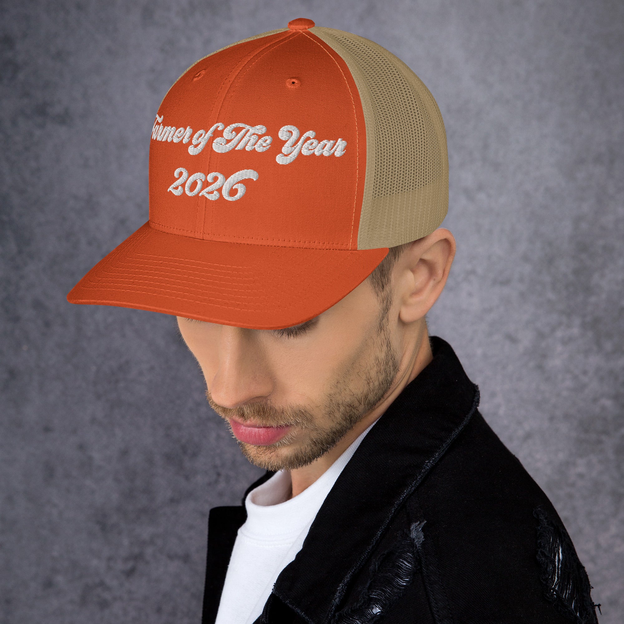 The Tractor Mugs Store Farmer of The Year 2026 | Retro 70's Trucker Cap Quality Farmers Merch