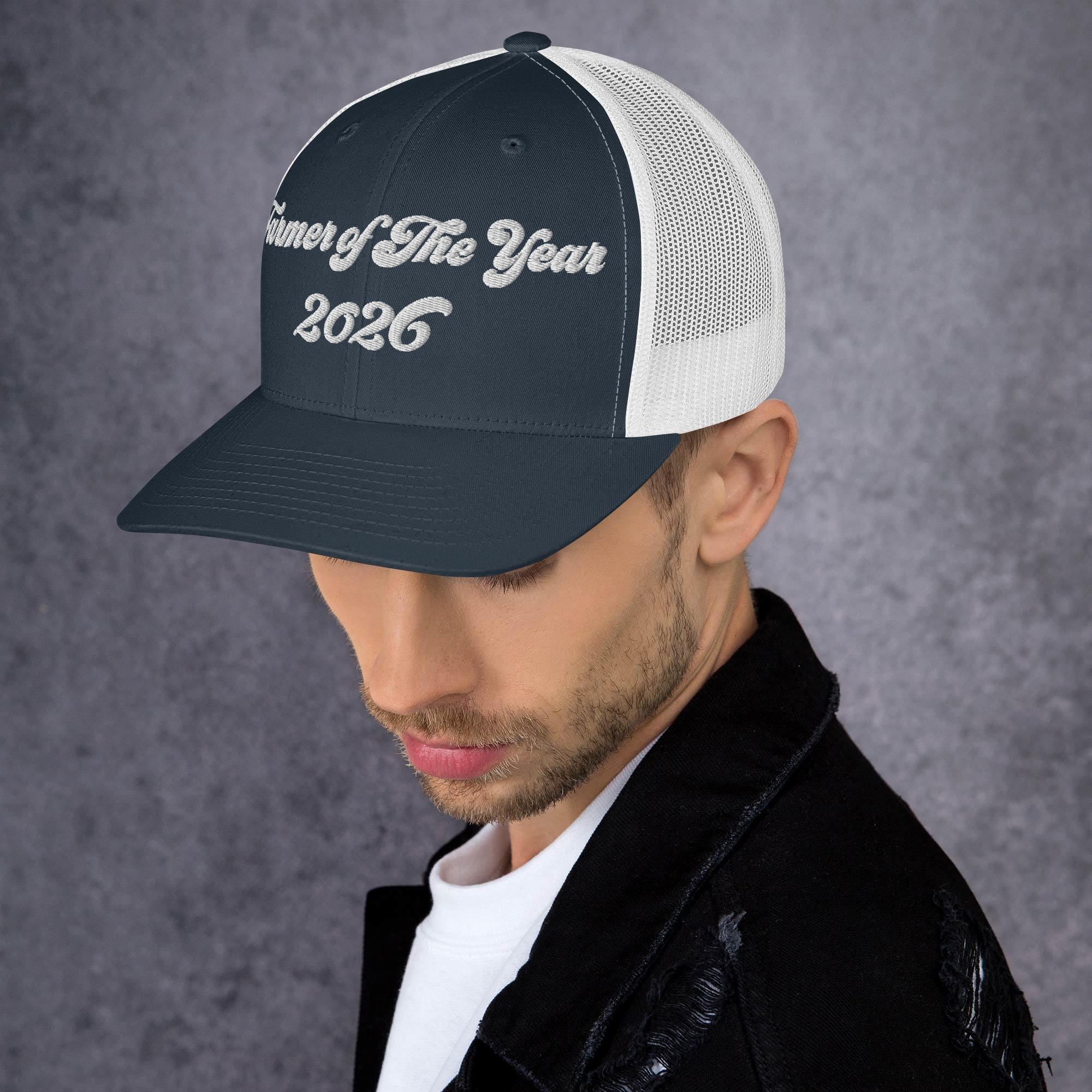 The Tractor Mugs Store Farmer of The Year 2026 | Retro 70's Trucker Cap Quality Farmers Merch