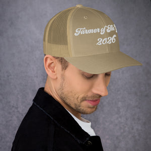 The Tractor Mugs Store Farmer of The Year 2026 | Retro 70's Trucker Cap Quality Farmers Merch