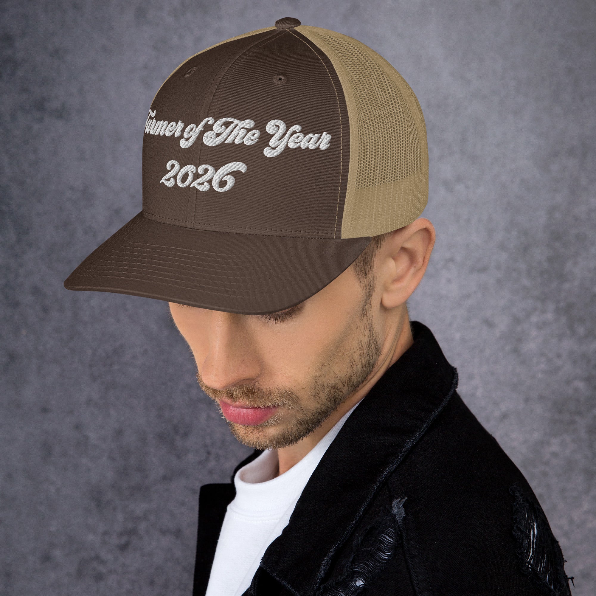 The Tractor Mugs Store Farmer of The Year 2026 | Retro 70's Trucker Cap Quality Farmers Merch