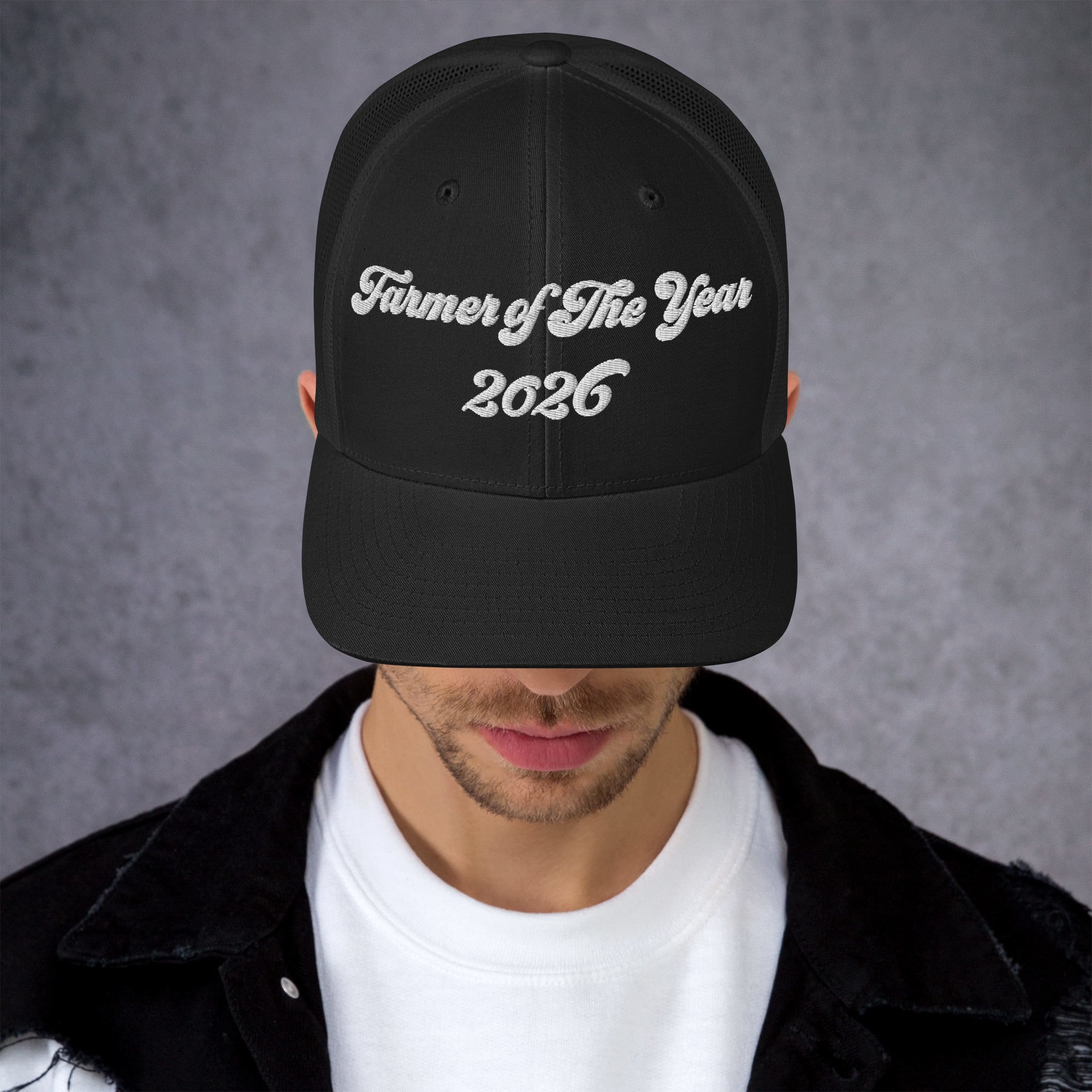 The Tractor Mugs Store Farmer of The Year 2026 | Retro 70's Trucker Cap Quality Farmers Merch