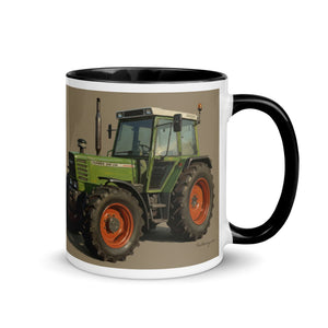 The Tractor Mugs Store Fendt 308 LSA 4WD Oil Painting | Mug with Color Inside Quality Farmers Merch