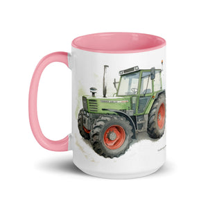 The Tractor Mugs Store Fendt 308 LSA 4WD Watercolor | Mug with Color Inside Quality Farmers Merch