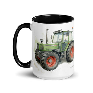 The Tractor Mugs Store Fendt 308 LSA 4WD Watercolor | Mug with Color Inside Quality Farmers Merch