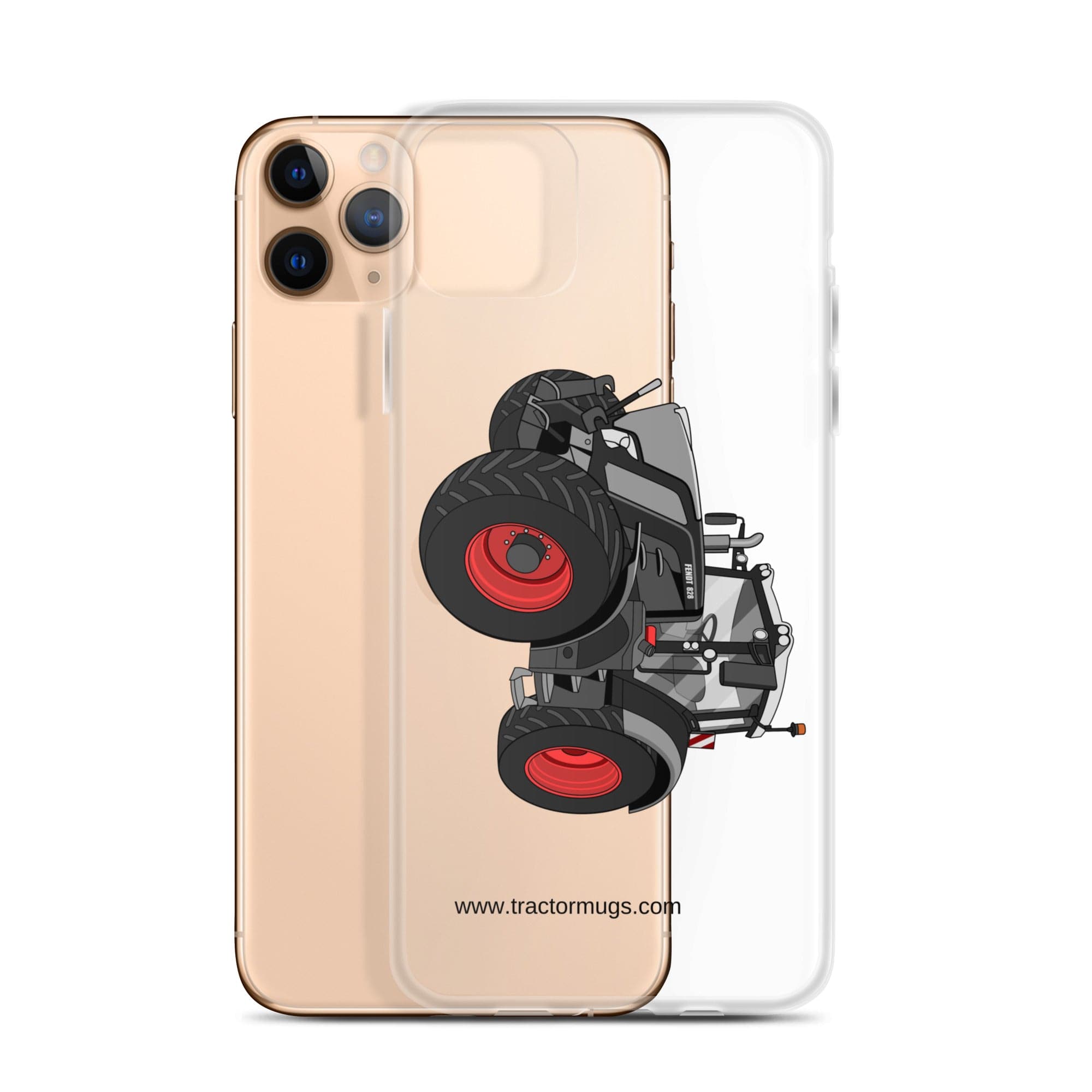 The Tractor Mugs Store Fendt 828 Profi Black Beauty | Clear Case for iPhone® Quality Farmers Merch