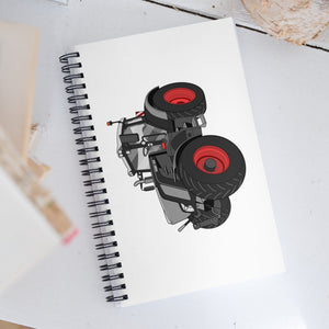 The Tractor Mugs Store Fendt 828 Profi Black Beauty | Spiral notebook Quality Farmers Merch