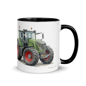 The Tractor Mugs Store Fendt 930 Vario S4 Watercolor | Mug with Color Inside Quality Farmers Merch