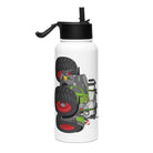 The Tractor Mugs Store Fendt 942 Vario | Stainless steel water bottle with a straw lid Quality Farmers Merch