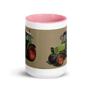 The Tractor Mugs Store Fendt Farmer 308 C Oil Painting | Mug with Color Inside Quality Farmers Merch