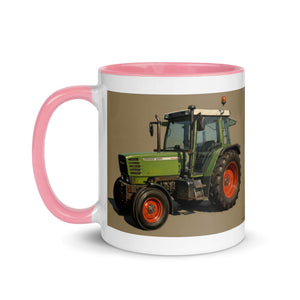 The Tractor Mugs Store Fendt Farmer 308 C Oil Painting | Mug with Color Inside Quality Farmers Merch