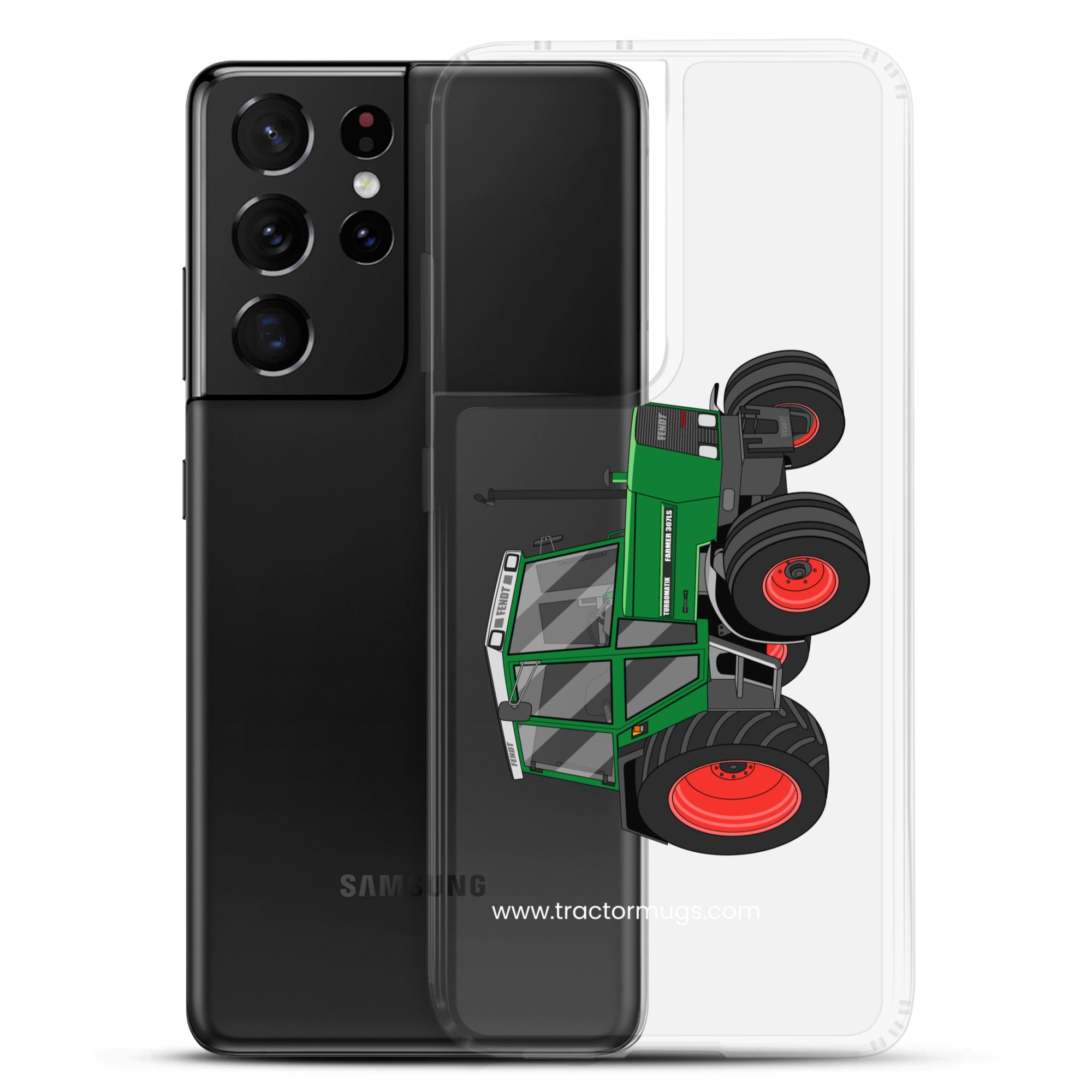 The Tractor Mugs Store Fendt Farmer TURBOMATIK 307 LSA  |  Clear Case for Samsung® Quality Farmers Merch