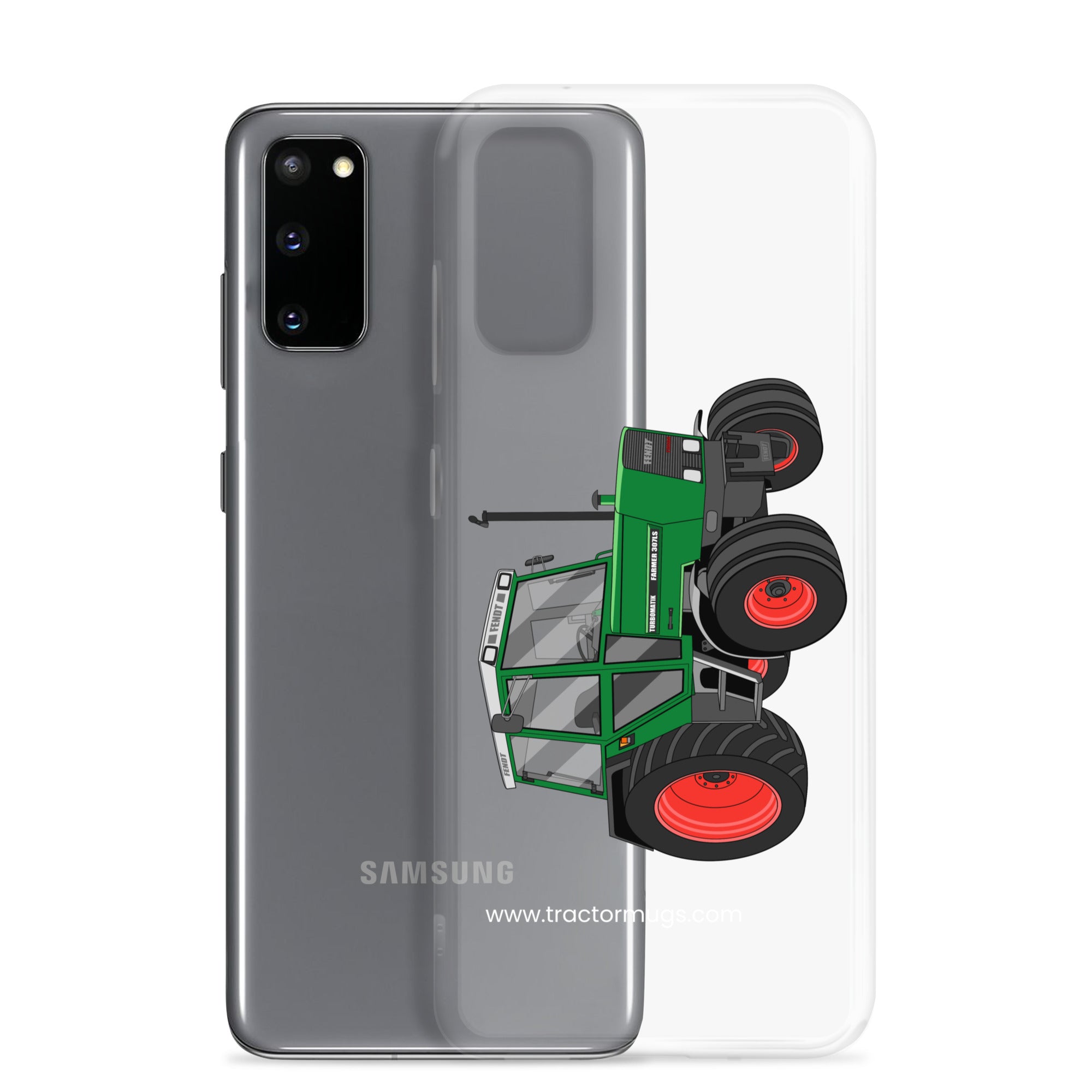 The Tractor Mugs Store Fendt Farmer TURBOMATIK 307 LSA  |  Clear Case for Samsung® Quality Farmers Merch