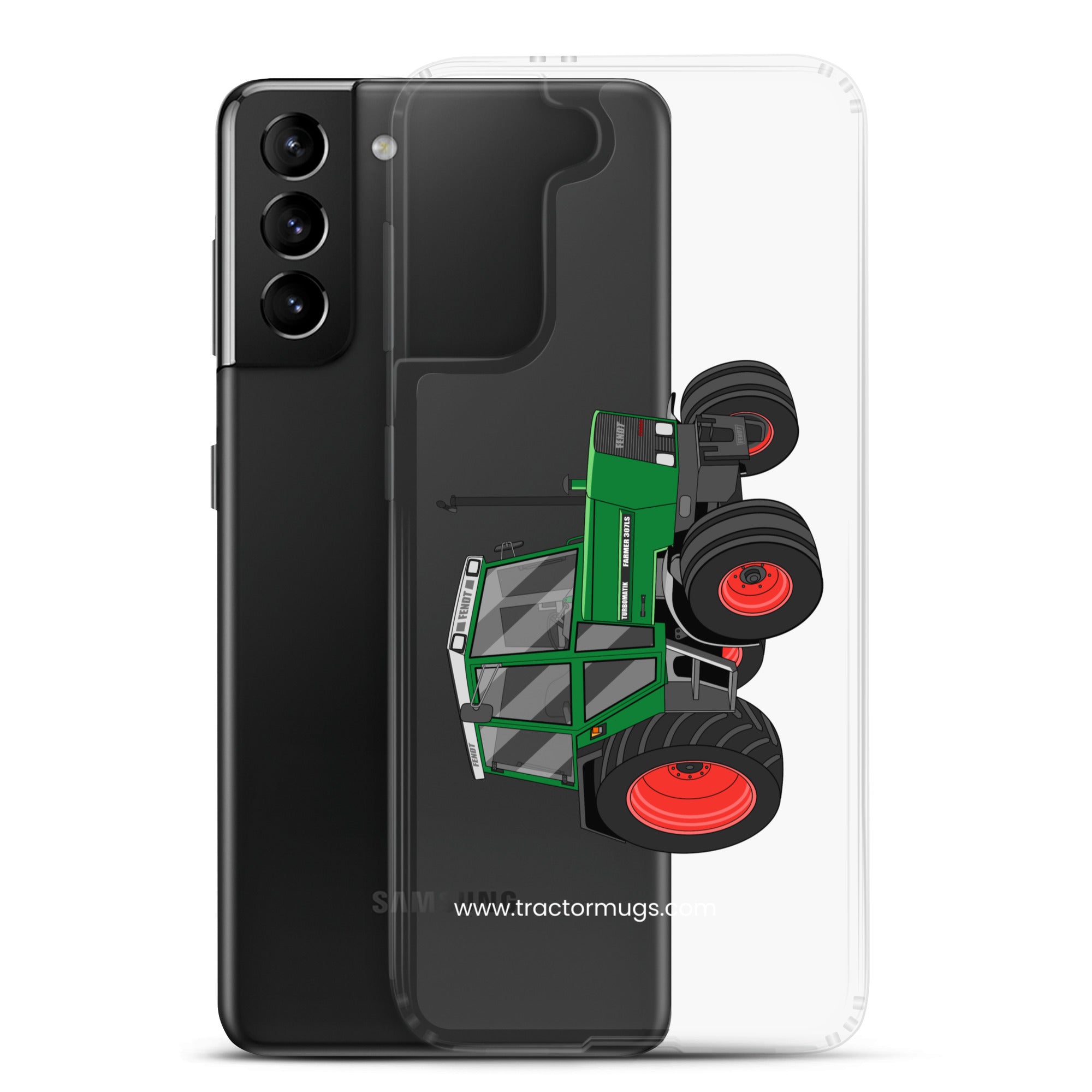 The Tractor Mugs Store Fendt Farmer TURBOMATIK 307 LSA  |  Clear Case for Samsung® Quality Farmers Merch