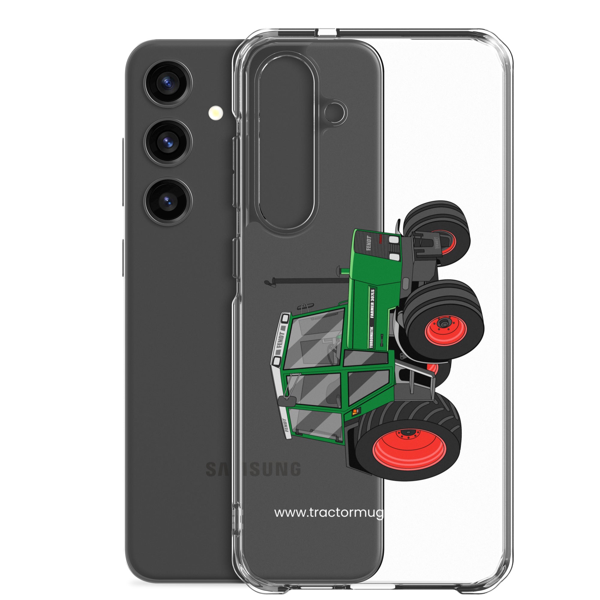 The Tractor Mugs Store Fendt Farmer TURBOMATIK 307 LSA  |  Clear Case for Samsung® Quality Farmers Merch