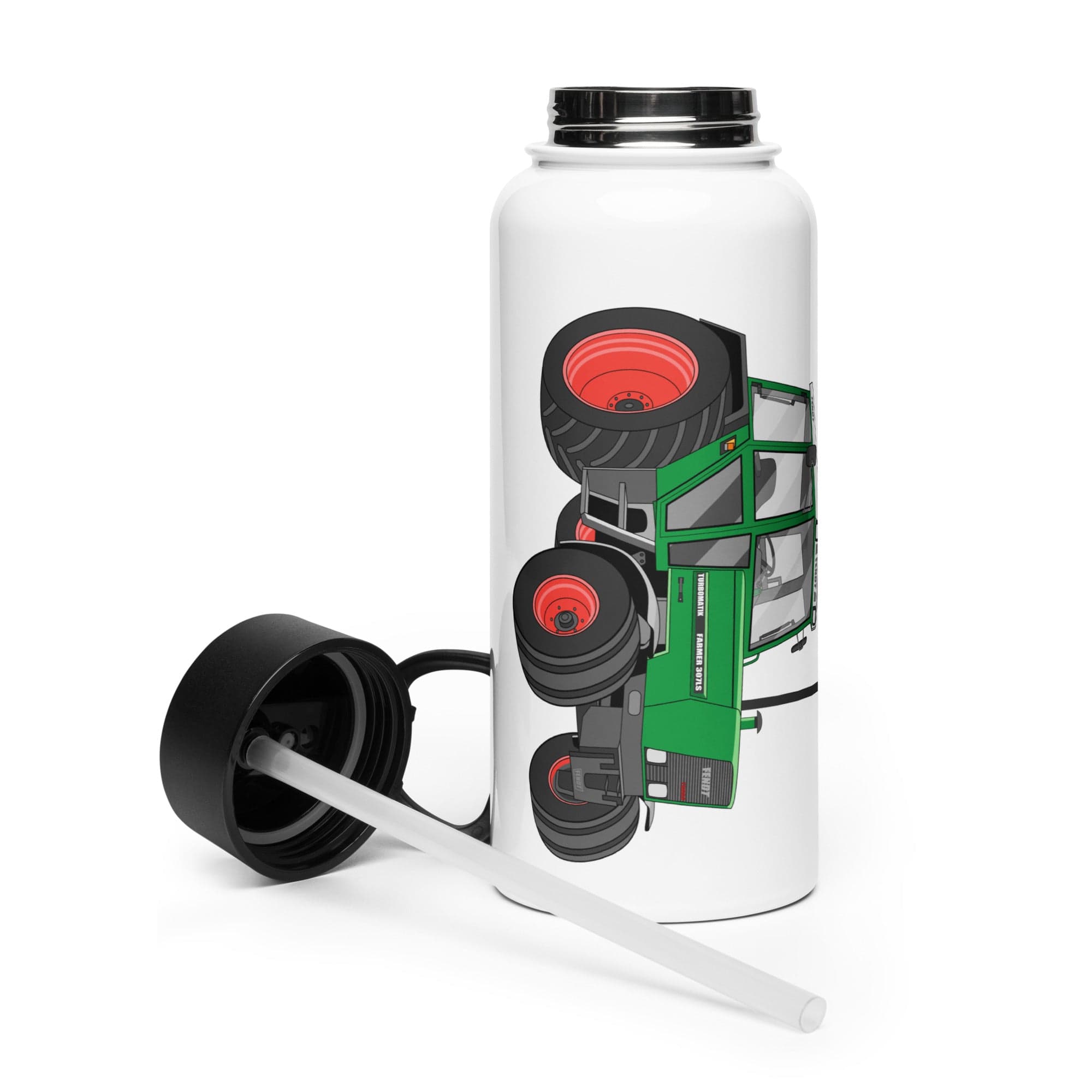 The Tractor Mugs Store Fendt Farmer TURBOMATIK 307 LSA  | Stainless Steel Water Bottle Quality Farmers Merch