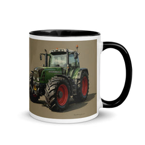 The Tractor Mugs Store Fendt Favorit 818 Oil Painting | Mug with Color Inside Quality Farmers Merch