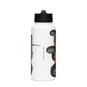 The Tractor Mugs Store Ferguson FE 35 | Stainless steel water bottle with a straw lid Quality Farmers Merch