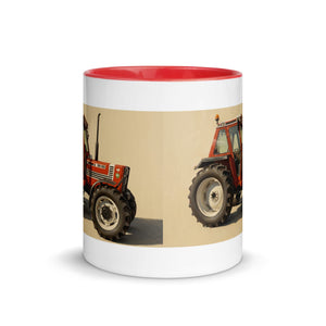 The Tractor Mugs Store FIAT 90-90 DT Oil Painting | Mug with Color Inside Quality Farmers Merch
