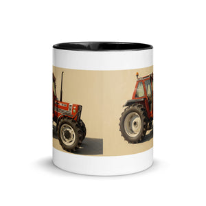The Tractor Mugs Store FIAT 90-90 DT Oil Painting | Mug with Color Inside Quality Farmers Merch