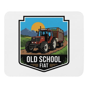 The Tractor Mugs Store FIATAGRI F130 OLD SCHOOL FIAT Bright | Mouse Mat Quality Farmers Merch