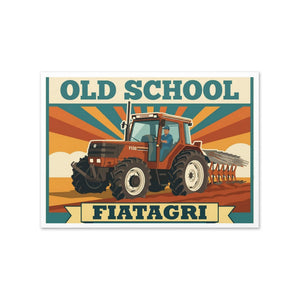 The Tractor Mugs Store FIATAGRI F130 OLD SCHOOL FIATAGRI | Greeting Card Quality Farmers Merch