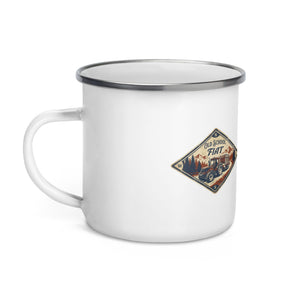 The Tractor Mugs Store FIATAGRI F140 OLD SCHOOL FIAT Heritage | Enamel Mug Quality Farmers Merch