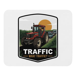 The Tractor Mugs Store FIATAGRI F140 TRAFFIC WHAT TRAFFIC? Bright | Mouse Mat Quality Farmers Merch