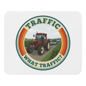 The Tractor Mugs Store FIATAGRI F140 TRAFFIC WHAT TRAFFIC? Retro | Mouse Mat Quality Farmers Merch