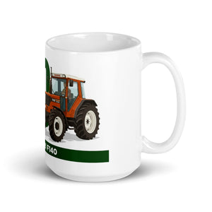 The Tractor Mugs Store FIATAGRI F140 | White Glossy Mug Quality Farmers Merch