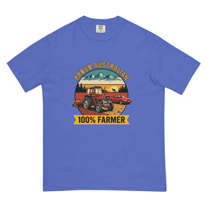 The Tractor Mugs Store Flo Blue Massey Ferguson 135 PROUD AUSTRALIAN 100% FARMER Outdoor | Unisex Premium T-shirt Quality Farmers Merch