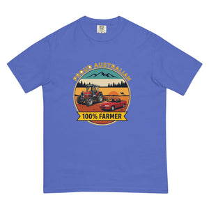 The Tractor Mugs Store Flo Blue Massey Ferguson 3075 PROUD AUSTRALIAN 100% FARMER Outdoor | Unisex Premium T-shirt Quality Farmers Merch