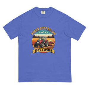 The Tractor Mugs Store Flo Blue Massey Ferguson 3075 PROUD AUSTRALIAN 100% FARMER Outdoor | Unisex Premium T-shirt Quality Farmers Merch