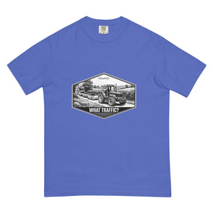 The Tractor Mugs Store Flo Blue / S FIATAGRI F140 TRAFFIC WHAT TRAFFIC? Moose | Unisex Premium T-shirt Quality Farmers Merch