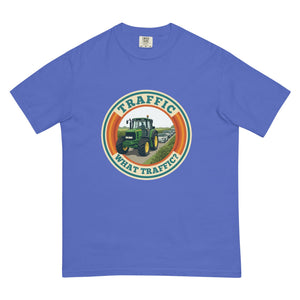 The Tractor Mugs Store Flo Blue / S John Deere 6930 TRAFFIC WHAT TRAFFIC? Retro | Unisex Premium T-shirt Quality Farmers Merch