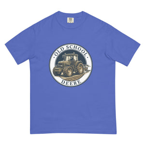 The Tractor Mugs Store Flo Blue / S John Deere 7810 OLD SCHOOL DEERE Engraving | Unisex Premium T-shirt Quality Farmers Merch