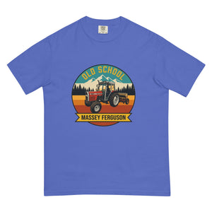 The Tractor Mugs Store Flo Blue / S Massey Ferguson 390T OLD SCHOOL MASSEY FERGUSON Outdoor | Unisex Premium T-shirt Quality Farmers Merch