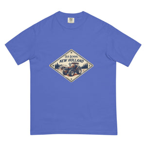 The Tractor Mugs Store Flo Blue / S New Holland TM 135 OLD SCHOOL NEW HOLLAND Heritage | Unisex Premium T-shirt Quality Farmers Merch