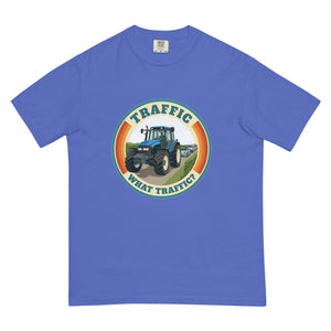 The Tractor Mugs Store Flo Blue / S New Holland TM 135 TRAFFIC WHAT TRAFFIC? Retro | Unisex Premium T-shirt Quality Farmers Merch