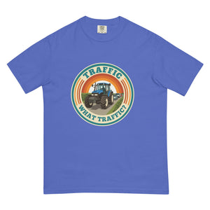 The Tractor Mugs Store Flo Blue / S New Holland TM 155 TRAFFIC WHAT TRAFFIC? Retro | Unisex Premium T-shirt Quality Farmers Merch